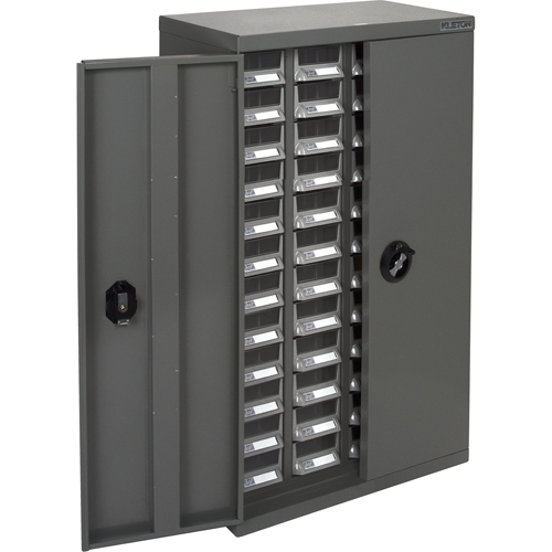 Casiers pour pi&egrave;ces KPC-400, Acier galvanis&eacute;, 48 tiroirs, 22-3/5" x 10-4/5" x 36-9/10", Gris Ontario Packaging