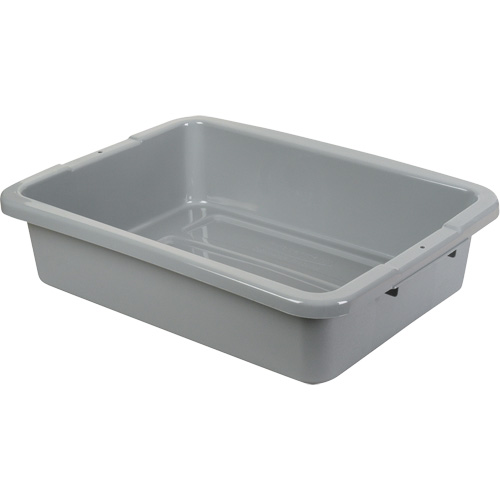 Bus/Utility Boxes - Grey, 5" H x 15" D x 20" L, Plastic, Grey Ontario Packaging