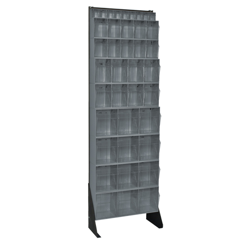 Tip-Out Bins Stand, 23-5/8" W x 8" D x 75" H, 36 Drawers Ontario Packaging