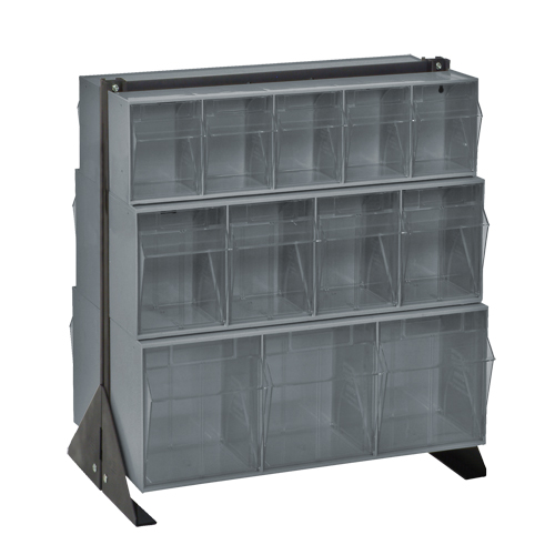 Tip-Out Bins Stand, 23-5/8" W x 16" D x 28" H, 24 Drawers Ontario Packaging