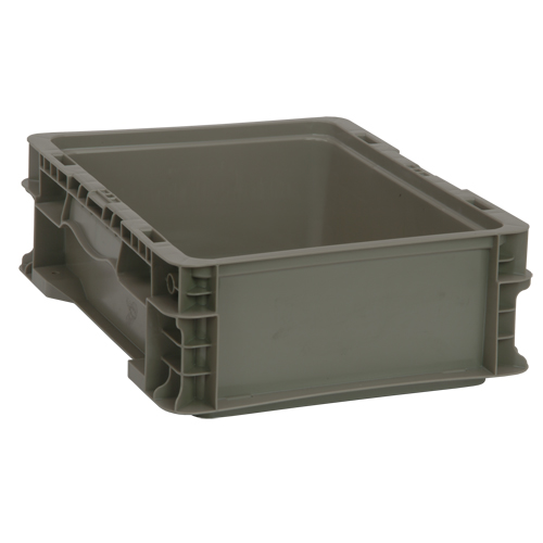 Contenant pliable et empilable, 15" la x 12" p x 5" h, Gris Ontario Packaging