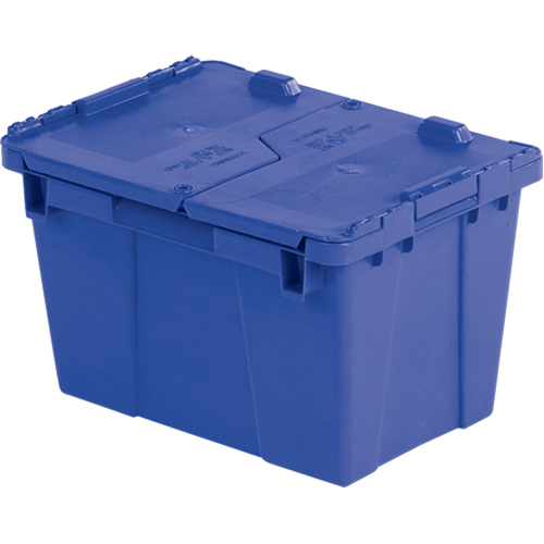 Flipak&reg; Polyethylene Plastic (PE) Distribution Containers, 15.2" x 10.9" x 9.7", Blue Ontario Packaging