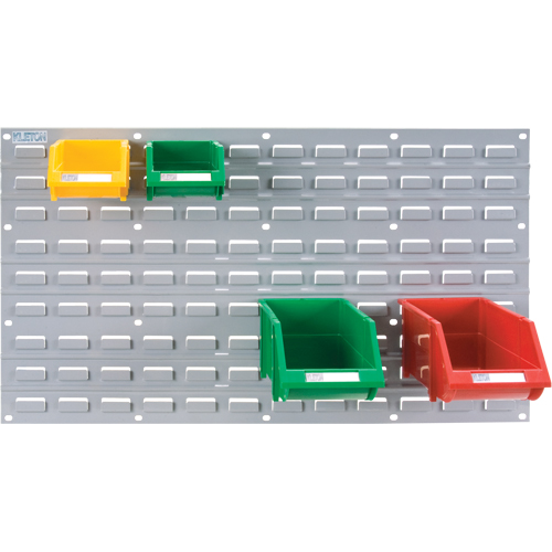 Metal Louvered Panel Bin Support Rack, 32 Bins, 36" W x 1/8" D x 19" H Ontario Packaging