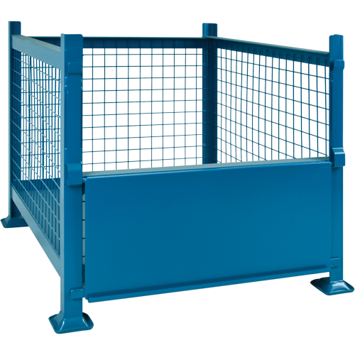 Bulk Stacking Containers, 40.5" W x 48.5" D x 30" H, 3000 lbs. Capacity Ontario Packaging