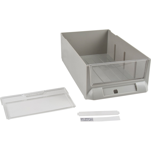 Replacement Drawer for KPC-200 Parts Cabinets, Plastic, 5-3/8" W x 9-13/16" D x 3-3/10" H, Grey Ontario Packaging