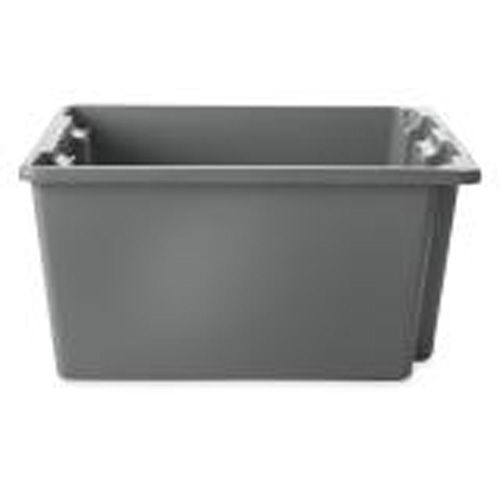 Stack & Nest Palletote Box, 10" x 15.5" x 19.5", Grey Ontario Packaging
