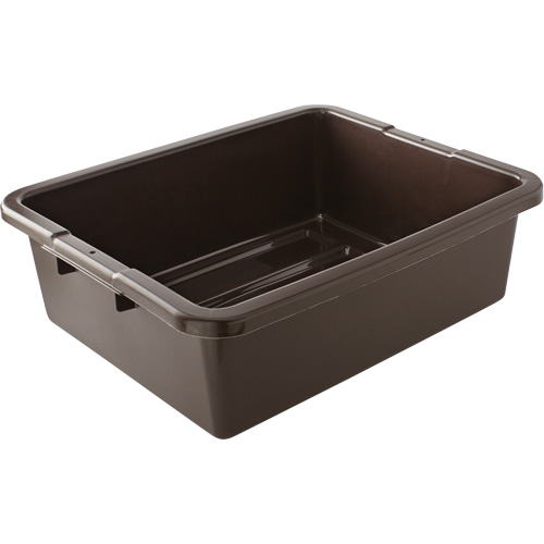 Contenant utilitaire sans compartiments, 7" ha x 21,5" p x 17" lo, Plastique, Brun Ontario Packaging