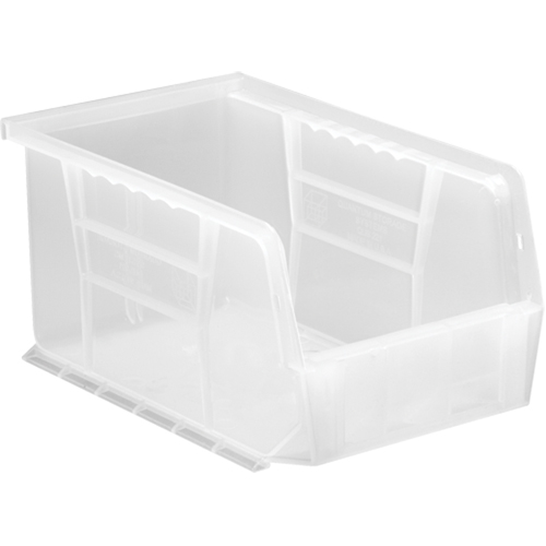 Bac transparent ultra empilable & suspendable, 6" la, 5" h x 9-1/4" p, Transparent Ontario Packaging