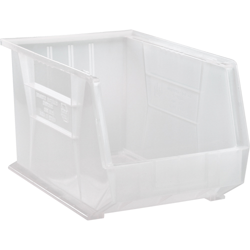 Bac transparent ultra empilable & suspendable, 11" la, 10" h x 18" p, Transparent Ontario Packaging