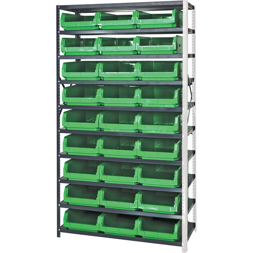 &eacute;l&eacute;ment de rayonnage avec bacs empilables, Acier, Bac Magnum, Capacit&eacute; 650 lb, 42" la x 76" h Ontario Packaging