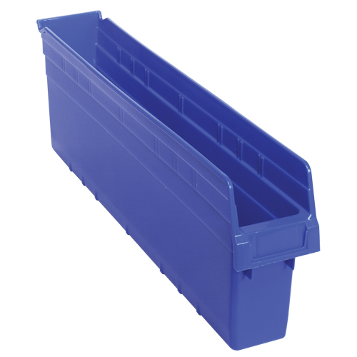 Bacs pour &eacute;tag&egrave;re Store-Max, 4-3/8" la x 8" H x 23-5/8" p, Bleu, Capacit&eacute; 68 lb Ontario Packaging