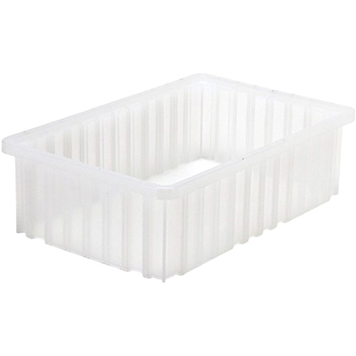Divider Box&reg; Container, Plastic, 16.5" W x 10.875" D x 5" H, Grey Ontario Packaging