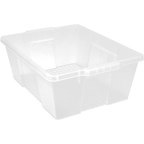 Plastic Latch Container, 15.875" W x 21" D x 7.75" H, Clear Ontario Packaging
