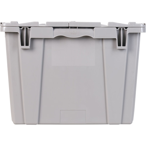 FP243C FliPak Nestable Tote, 26.9" x 16.9" x 12.1", Grey Ontario Packaging