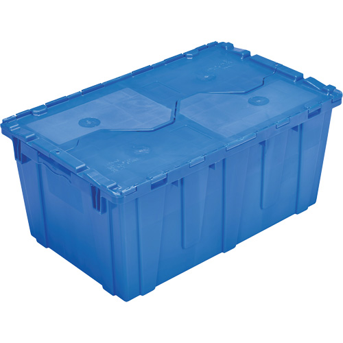 FP243C FliPak Nestable Tote, 26.9" x 16.9" x 12.1", Blue Ontario Packaging