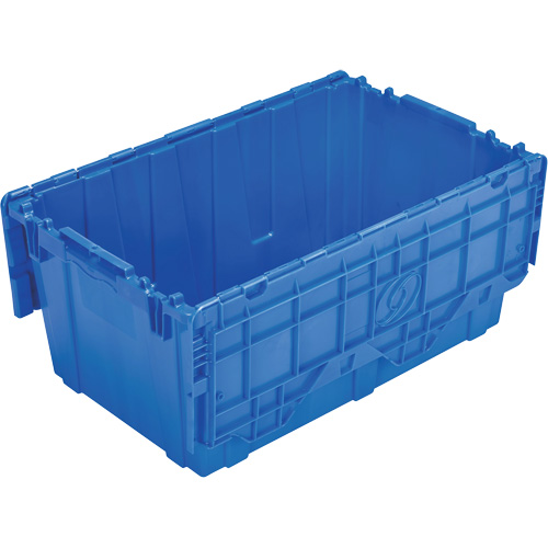 FP243C FliPak Nestable Tote, 26.9" x 16.9" x 12.1", Blue Ontario Packaging