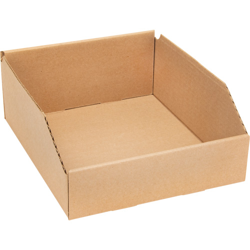 Deep Corrugated Parts Bins, 9-3/4" W x 11-1/4" D x 4-1/2" H, Beige Ontario Packaging