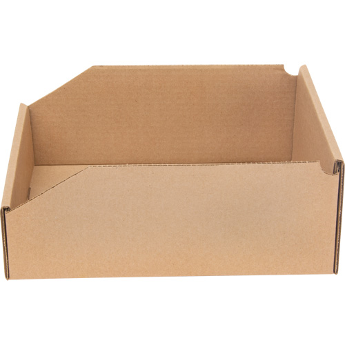 Deep Corrugated Parts Bins, 9-3/4" W x 11-1/4" D x 4-1/2" H, Beige Ontario Packaging