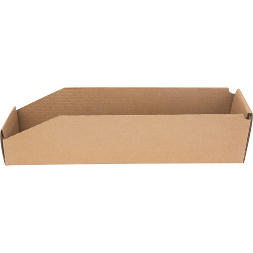 Deep Corrugated Parts Bins, 3-3/4" W x 17-1/4" D x 4-1/2" H, Beige Ontario Packaging