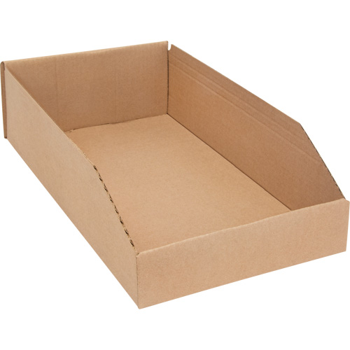 Deep Corrugated Parts Bins, 9-3/4" W x 17-1/4" D x 4-1/2" H, Beige Ontario Packaging
