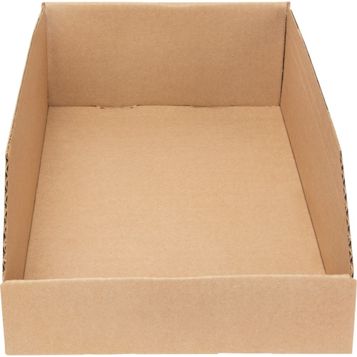 Deep Corrugated Parts Bins, 9-3/4" W x 17-1/4" D x 4-1/2" H, Beige Ontario Packaging