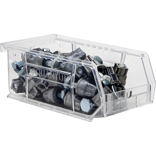 Crystal Clear Ultra Bins, 4-1/8" W x 3" H x 7-3/8" D, Clear Ontario Packaging