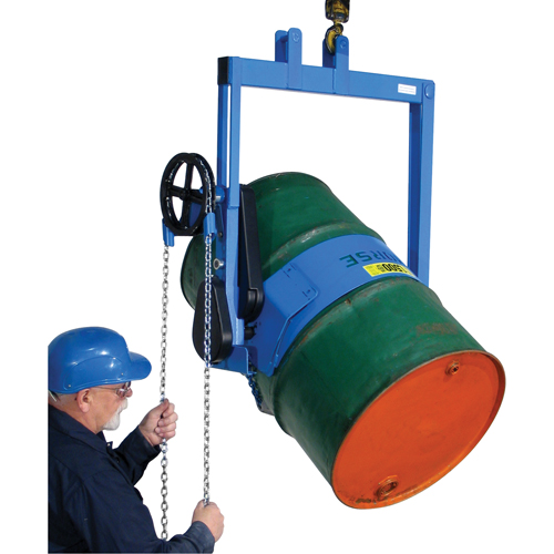 Leveurs de baril - Inclinaison &agrave; engrenages, Baril de 55 gal. US (45 gal. imp.), Capacit&eacute; 2000 lb/907 kg Ontario Packaging
