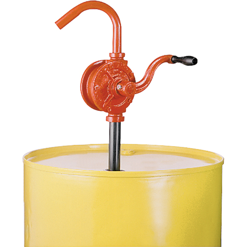 Rotary Drum Pump, Cast Iron, Fits 15-55 Gal., 7.5 Gallons/100 Revolutions Ontario Packaging