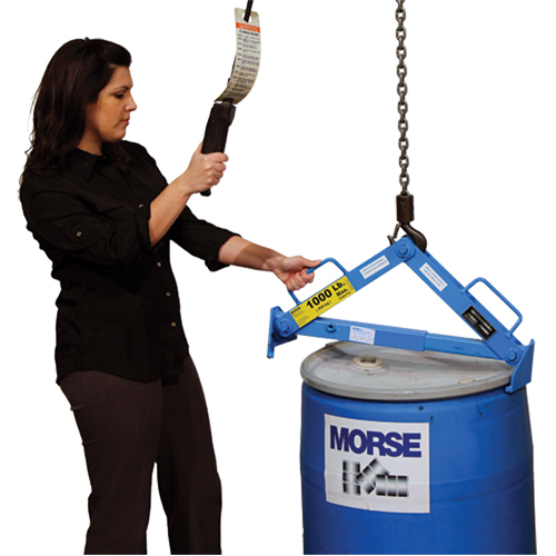Drum Lifter, 30 - 85 US Gal. (25 - 70 Imperial Gal.), 1000 lbs./454 kg. Cap. Ontario Packaging