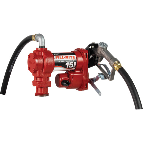 AC Utility Rotary Vane Pumps with Nozzle, 115 V, 15 GPM Ontario Packaging