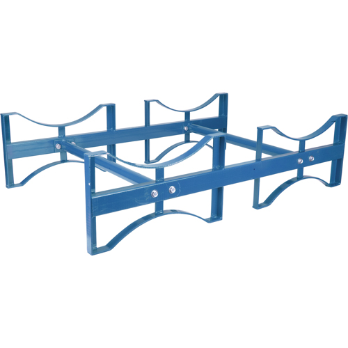 Porte-barils empilables, 2 barils, Capacit&eacute; de 1600 lb, 45-1/2" la x 30" p x 12-1/2" h Ontario Packaging