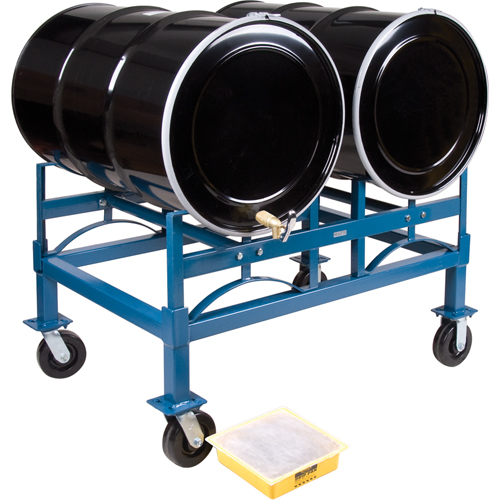 Porte-barils empilables, 2 barils, Capacit&eacute; de 1600 lb, 45-1/2" la x 30" p x 12-1/2" h Ontario Packaging