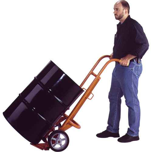 Chariots ergonomiques pour baril, Fabriqu&eacute; en Acier, 55 - 85 gal. US (45 - 70 gal. imp.) Ontario Packaging