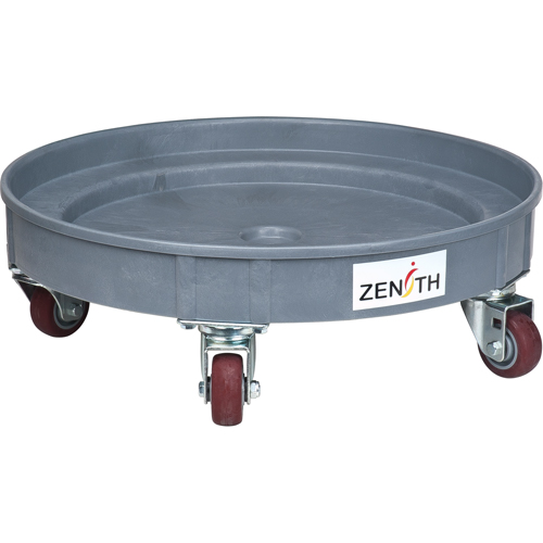 Leak Containment Drum Dolly, 24.25" dia. X 7.625" H, 1.5 US Gal. Spill Cap. Ontario Packaging