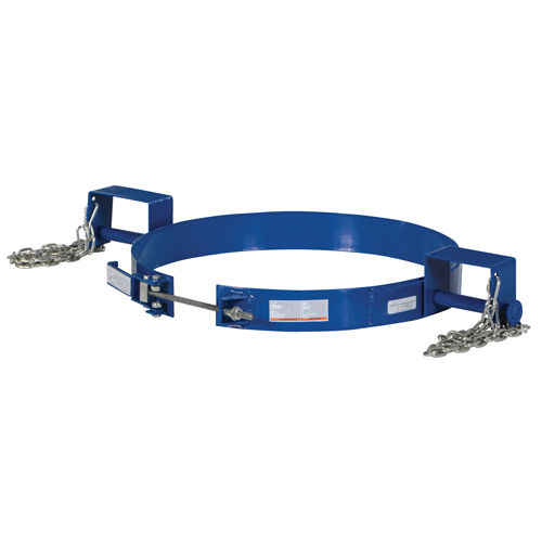 Tilting Drum Ring, 55 US gal. (45 Imperial Gal.) Drum Size, 1200 lbs./544 kg Cap. Ontario Packaging