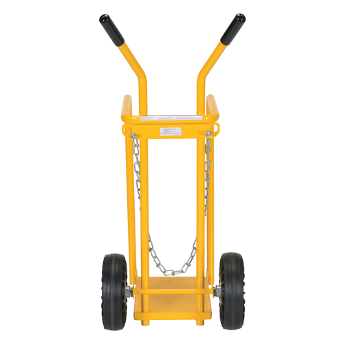 Gas Cylinder Cart, Mold-on Rubber Wheels, 9-13/16" W x 16" L Base, 150 lbs. Ontario Packaging