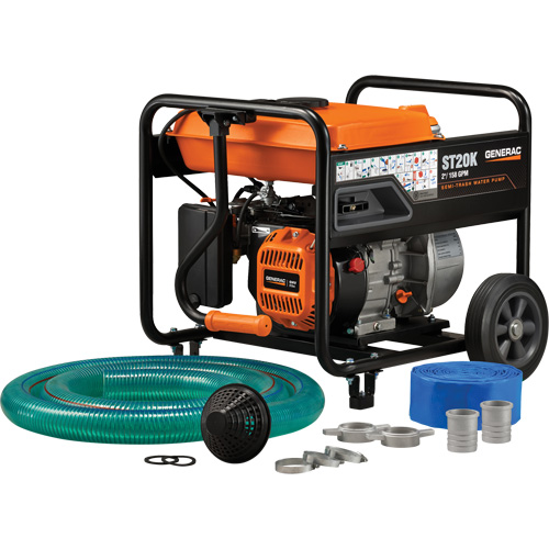 Trousse de pompe &agrave; eau &agrave; semi-r&eacute;sidus, 158 gal./min, 208 cc, 4 cycles OHV Ontario Packaging
