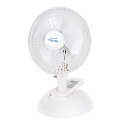 Ventilateur &agrave; pince & de bureau, Diam&egrave;tre 6", 2 vitesses Ontario Packaging