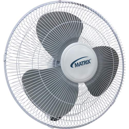 Wall Mount Oscillating Fan, Commercial, 3 Speed, 16" Diameter Ontario Packaging