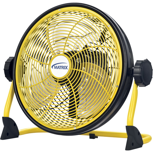 Rechargeable Indoor/Outdoor Fan with USB port, Commercial, Variable Speed, 12" Diameter Ontario Packaging