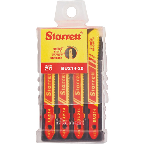 Lames pour scie sauteuse Unified Shank, Bim&eacute;tal, 2" lo, 14 dents par pouce Ontario Packaging