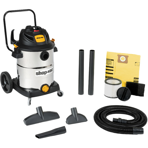 Stainless Steel Wet/Dry Shop Vacuum, 120 V, 16 gal. Capacity Ontario Packaging