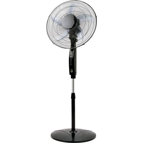 Oscillating Pedestal Fan with Remote Control, Commercial, 3 Speed, 16" Diameter Ontario Packaging