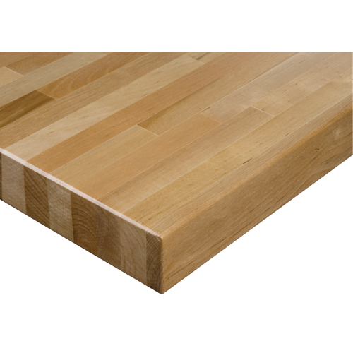 Laminated Hardwood Workbench Top, 84" W x 30" D, Square Edge, 1-3/4" Thick Ontario Packaging