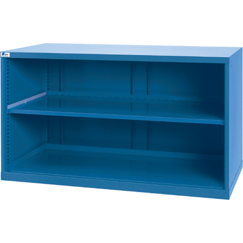 Shelf Cabinets, Steel, 33-1/2" H x 56-1/2" W x 28-1/2" D, Bright blue Ontario Packaging