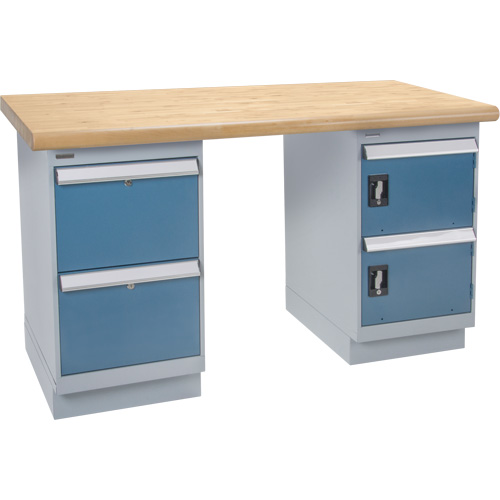 Workbench, Door & Drawers, 2500 lbs. Cap., 72" W x 36" D, 34" H Ontario Packaging