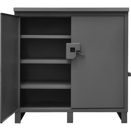 Armoire de chantier verrouillable, Gris Ontario Packaging