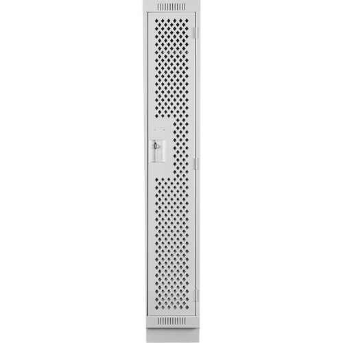 Clean Line Lockers, 12" x 12" x 76", Steel, Grey, Rivet (Assembled), Perforated Ontario Packaging