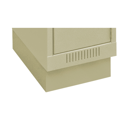 Clean Line Economy Lockers Recessed Base, 1 Banks, 4" H x 12" W x 18" D, Beige, Steel Ontario Packaging