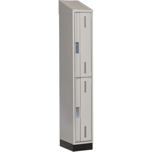 Casiers robustes Concorde, 2 niveaux, 12" x 18" x 82", Acier, Gris, Soud&eacute; (assembl&eacute;) Ontario Packaging